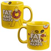 Simpsons Homer Simpson Fat and Happy Ceramic Mug